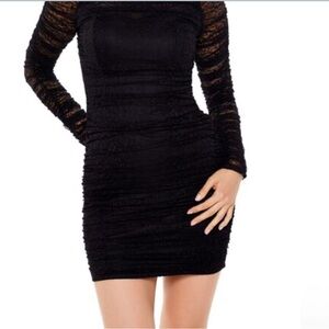 Elegant Black Lace Dress